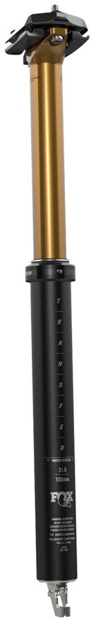 FOX Transfer Factory Dropper Seatpost - 30.9 mm 120 mm Internal Routing Kashima Coat