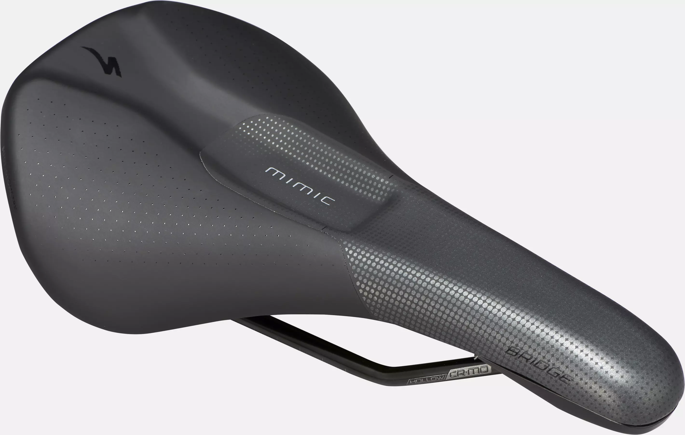 Specialized Bridge Comp Saddle w/MIMIC Body Geometry Cr-Mo Rails Road MTB