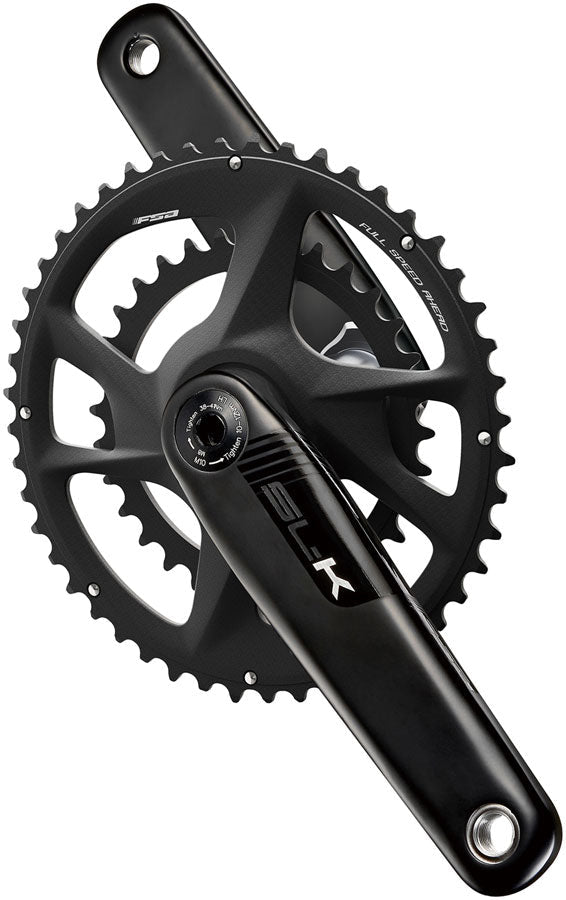Full Speed Ahead SL-K 2x Modular Carbon Crankset - 165mm For SRAM AXS 12-Speed 48/35t DM/90 BCD 30mm 386EVO Spindle BLK