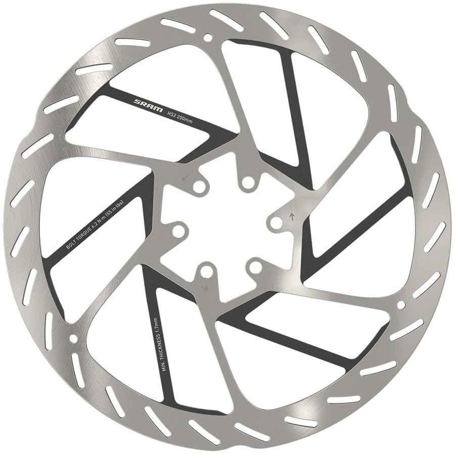 SRAM HS2 Rounded 6-Bolt Disc Brake Rotor - 200mm