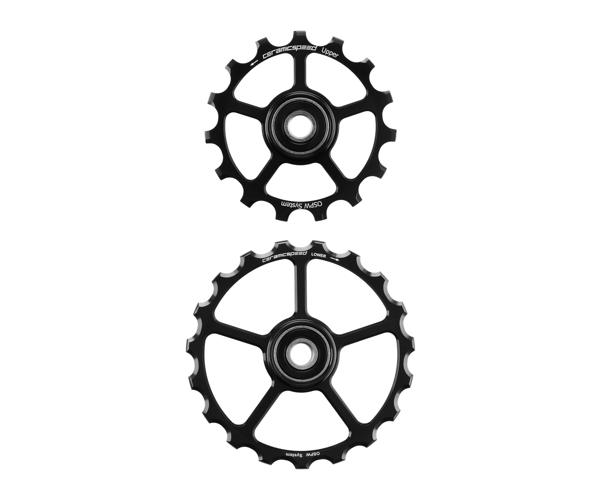 CeramicSpeed Oversized Pulley Wheels (OSPW) - SRAM Red / Force AXS - Black