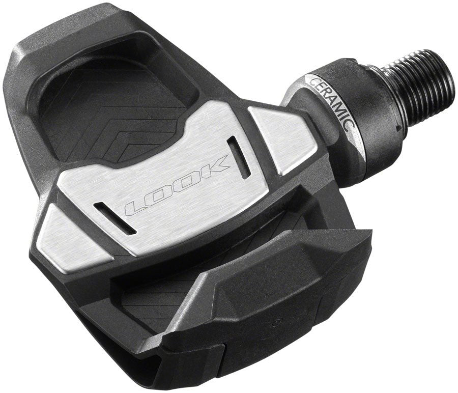 LOOK KEO Blade Carbon Ceramic Pedals - Single Sided Clipless Chromoly 9/16" BLK 56mm QF 12Nm
