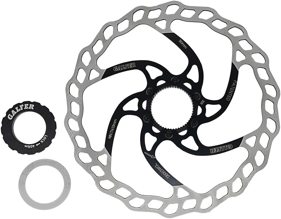 Galfer Disc Brake Rotor 180mm / 1.8mm Centerlock