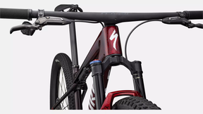 2024 Specialized S-Works Epic World Cup - Medium - Gloss Red Tint / Flake Silver Granite / Metallic White Silver