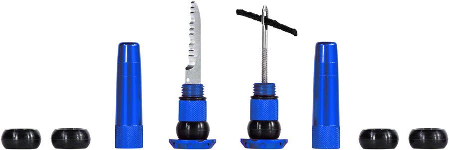 Muc - Off Stealth Tubeless Puncture Plugs Tire Repair Kit - Bar - End Mount - Blue - Pair - Muc - Off