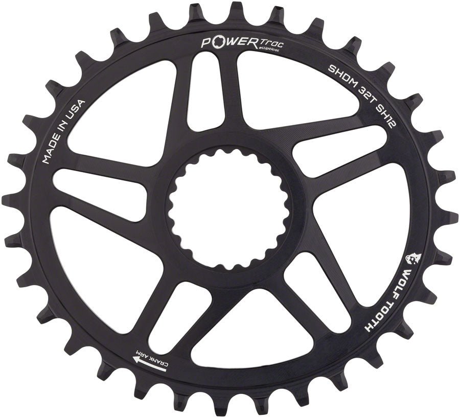 Wolf Tooth Elliptical Direct Mount Chainring - 34t, Shimano Direct Mount, Boost, 3mm Offset - Wolf Tooth