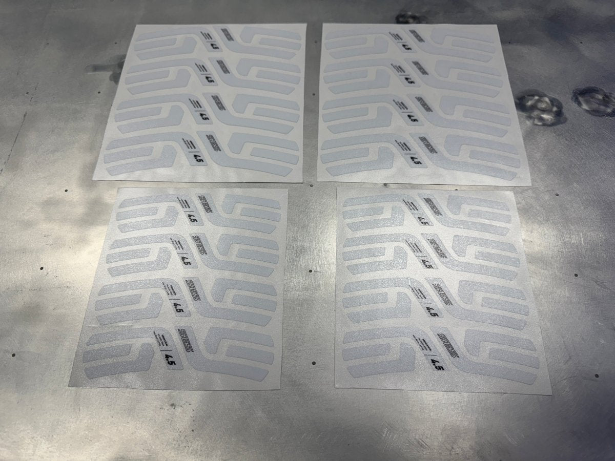 Enve SES 4.5 (2022) Wheel Decal Set - Gloss White - RIM Brake - Stikrd