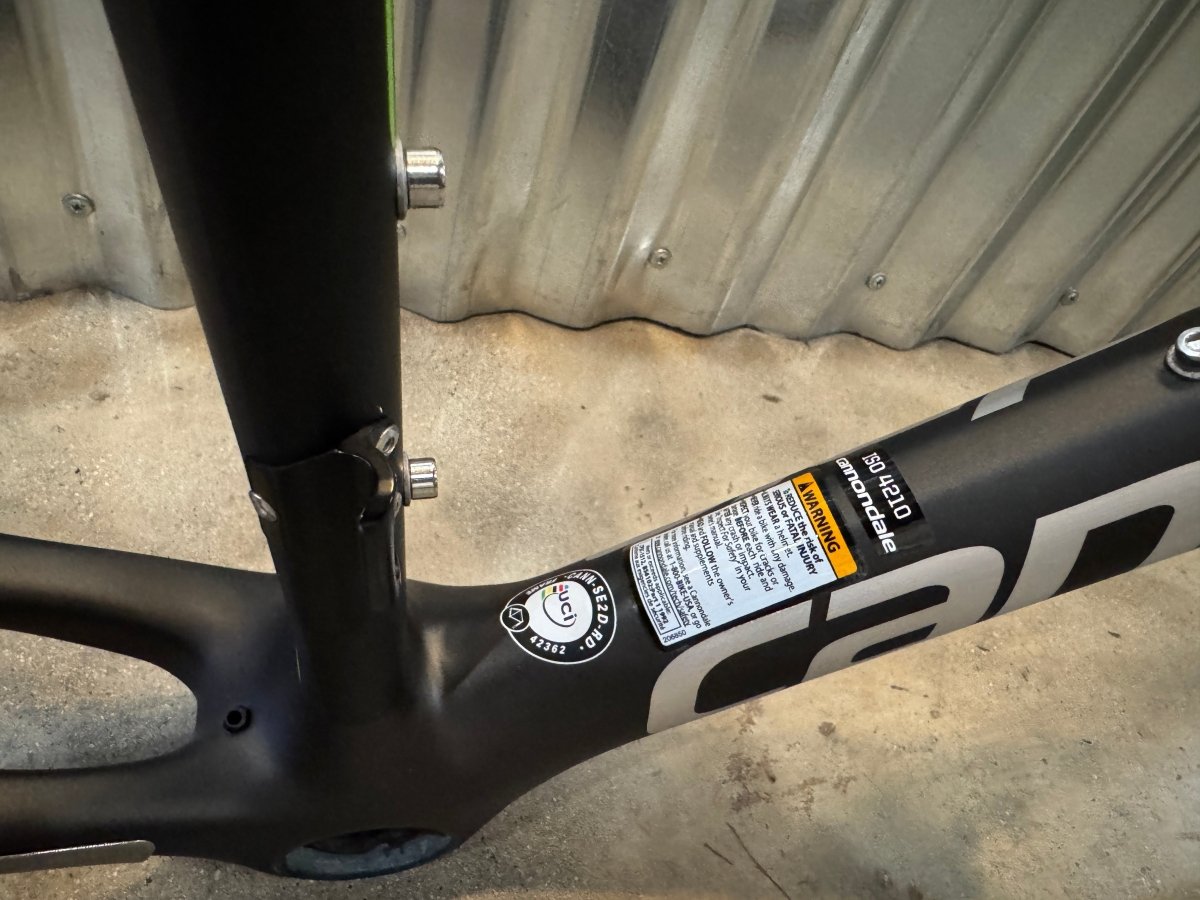 2019 Cannondale SuperSix EVO Disc Frameset &ndash; 52cm