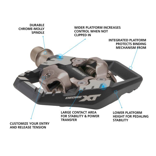 Shimano XT M8120 Trail Pedals - Shimano