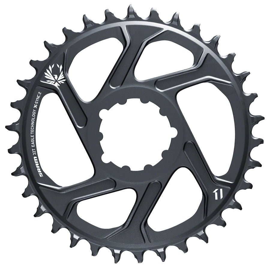 SRAM Eagle X - SYNC 2 Direct Mount Chainring 3mm Boost Offset - Lunar Grey - SRAM