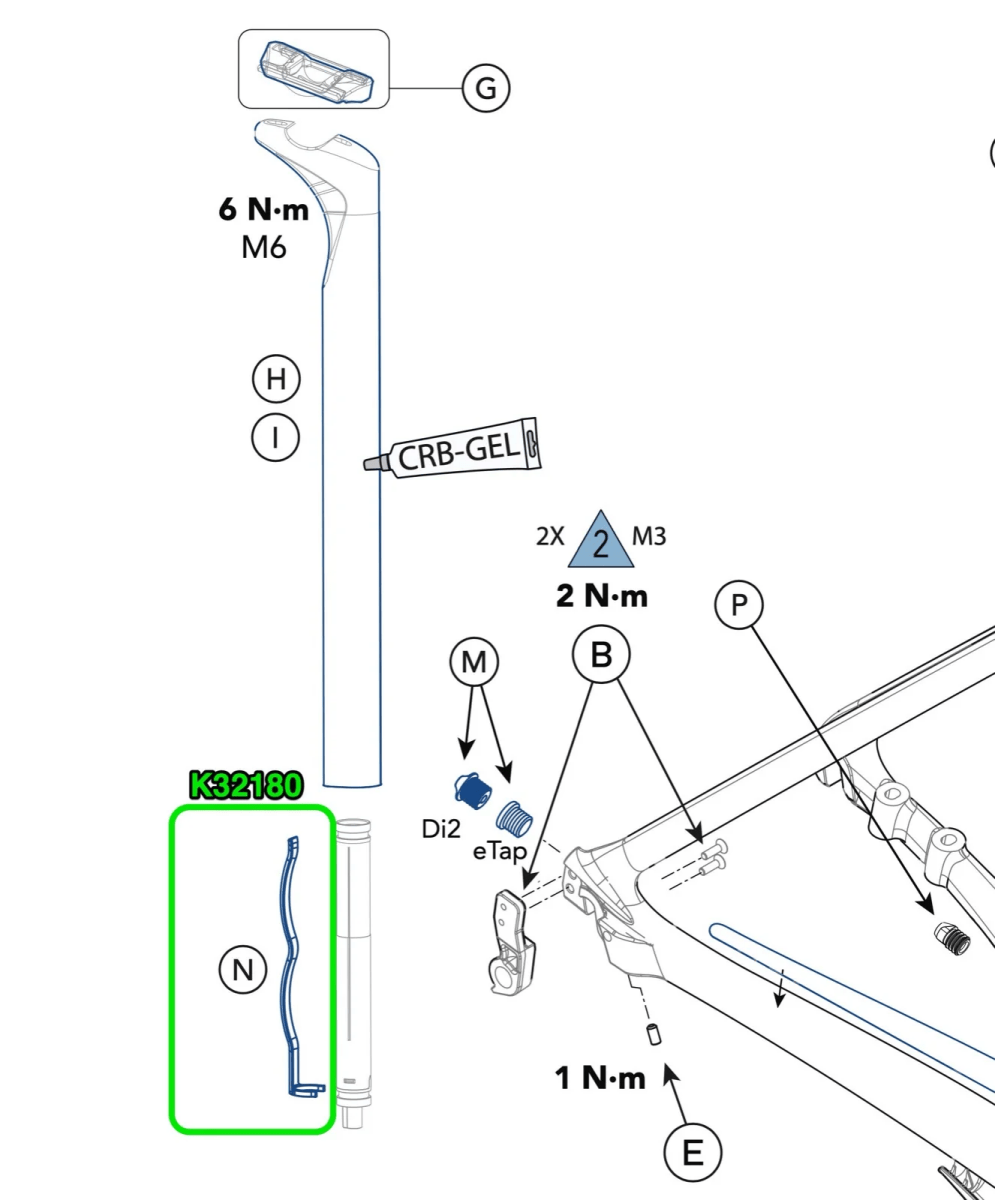 Cannondale KNOT 27 Di2 Seatpost Battery Mount - Cannondale