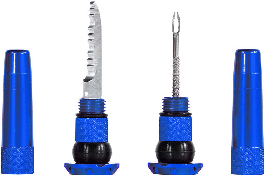 Muc - Off Stealth Tubeless Puncture Plugs Tire Repair Kit - Bar - End Mount - Blue - Pair - Muc - Off