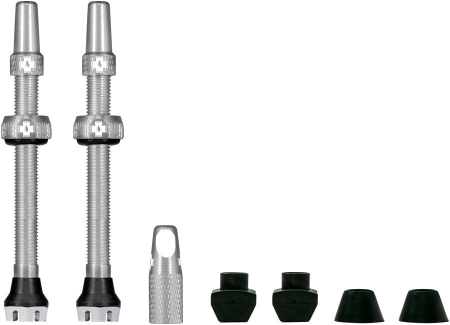 Muc - Off V2 Tubeless Valve Stem Kit - Silver - 44mm - Muc - Off