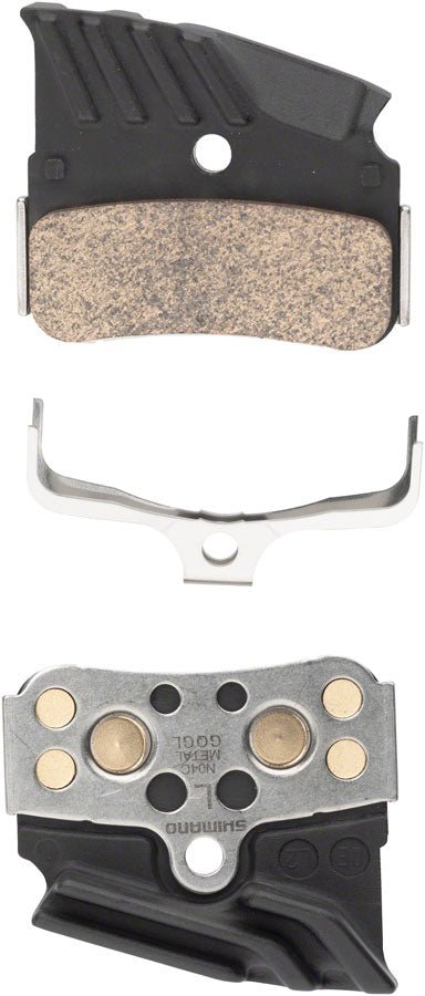 Shimano N04C - MF Finned Disc Brake Pads & Springs - Shimano