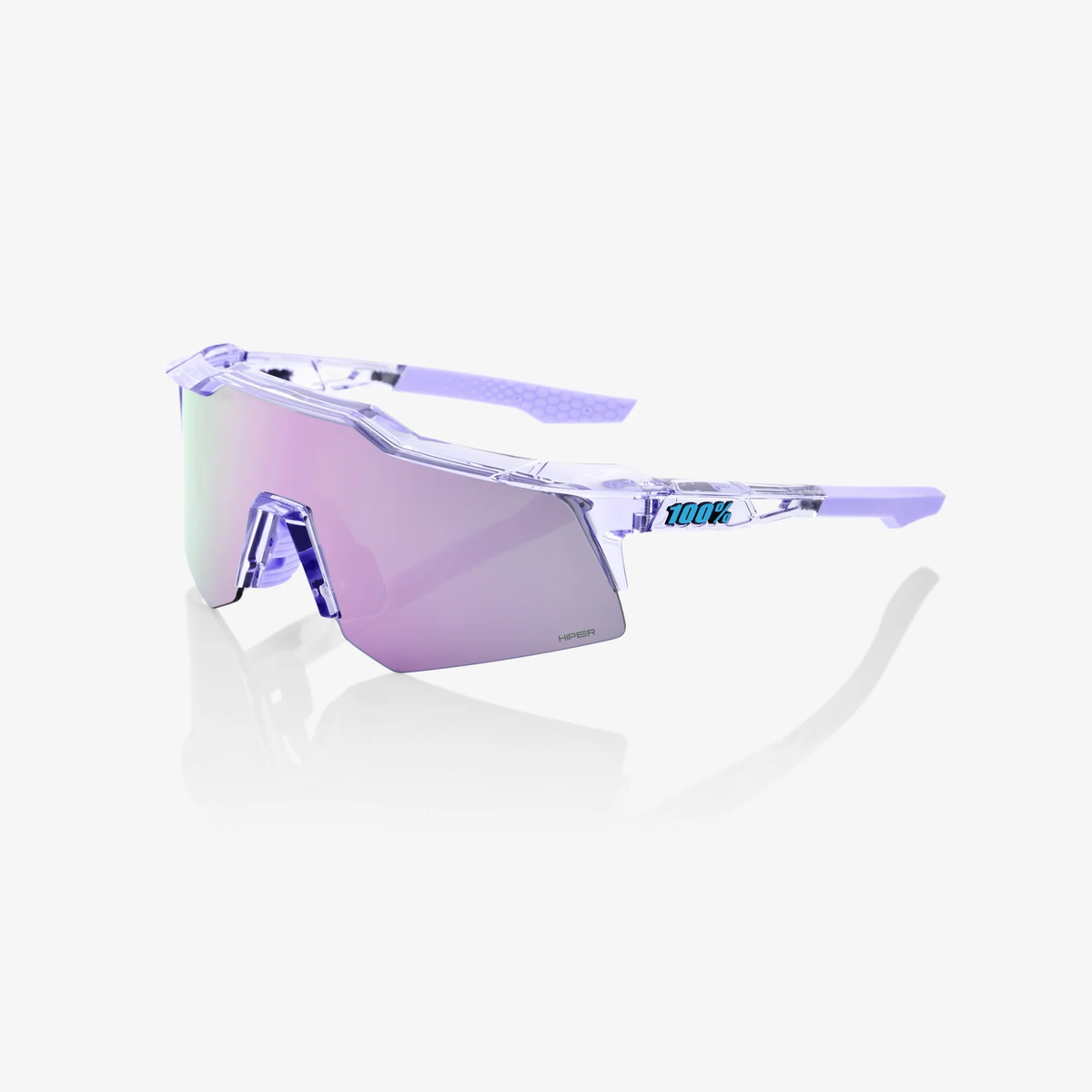 100 Percent SPEEDCRAFT XS - Polished Translucent Lavender - HiPER Mirror Lens