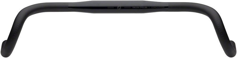 Salsa Cowchipper Deluxe Drop Handlebar - 31.8mm Clamp 52cm Width Aluminum BLK