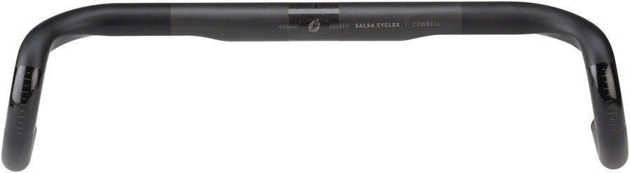 Salsa Cowbell Carbon Drop Handlebar - 31.8mm Clamp 44cm Width Carbon Black