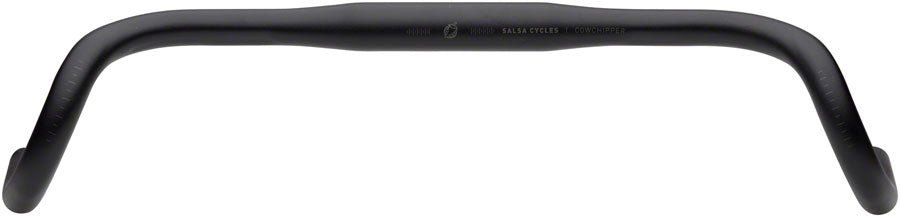 Salsa Cowchipper Drop Handlebar - 31.8mm Clamp 50cm Width Aluminum Black
