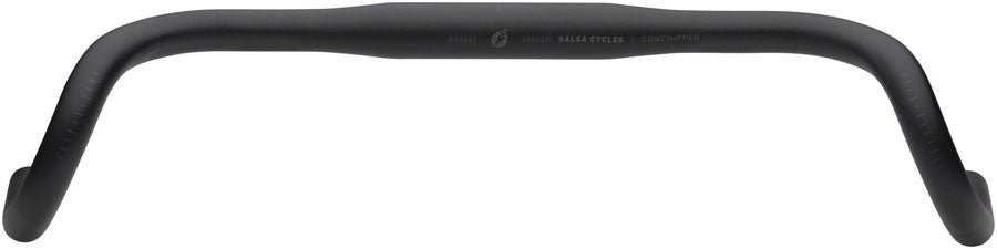 Salsa Cowchipper Drop Handlebar - 31.8mm Clamp 44cm Width Aluminum Black