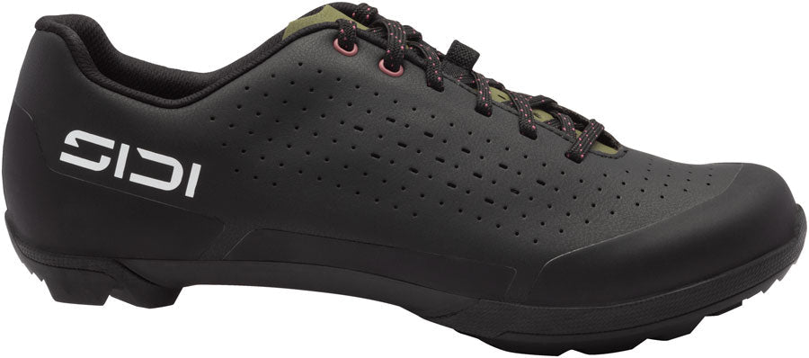 SIDI Asper Laces Gravel Shoes - Men's Black/Olive Green 43.5