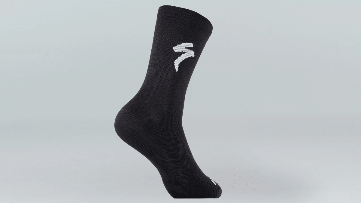 Soft Air Road Tall Sock - Black/White - Small