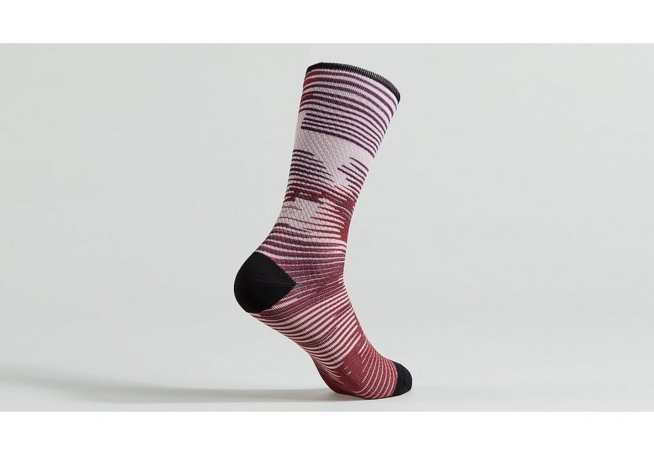 Specialized Soft Air Tall Sock Maroon Blur Xl