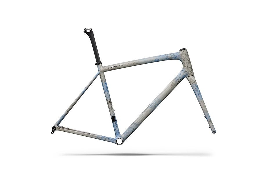 Specialized Aethos S-Works Frmset Gloss Blue + Black Ink Wash / Chrome 61