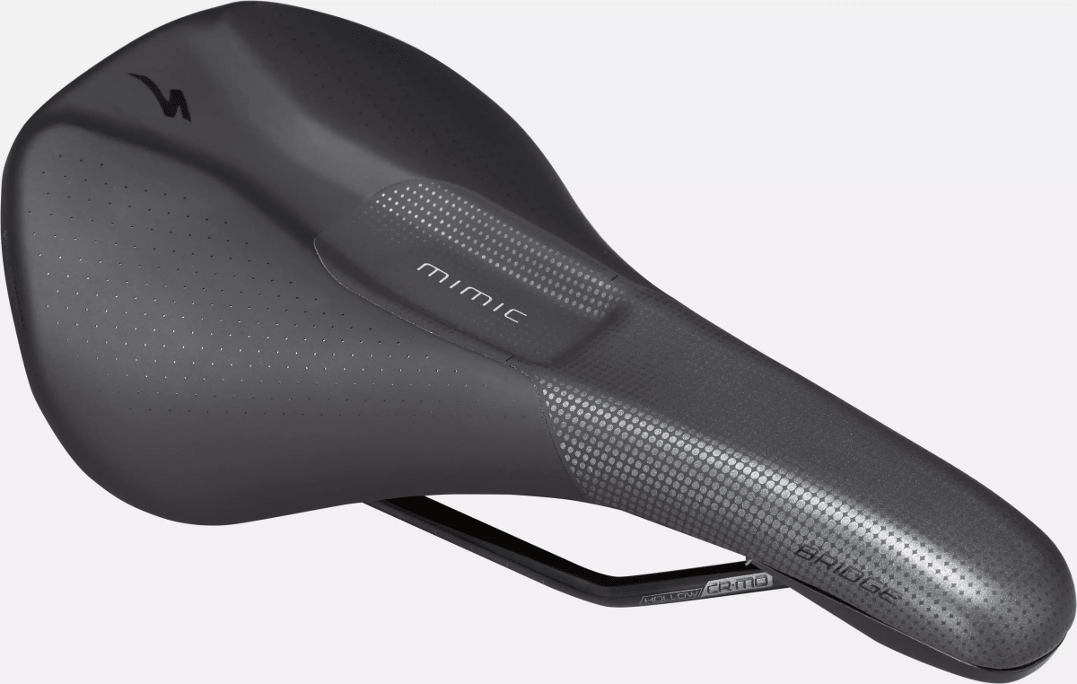 Specialized Bridge Comp Saddle w/MIMIC Body Geometry Cr-Mo Rails Road MTB