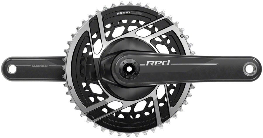 SRAM RED Crankset - 172.5mm 2x 12-Speed 46/33t 8-Bolt Direct Mount DUB Spindle Interface Natural Carbon E1