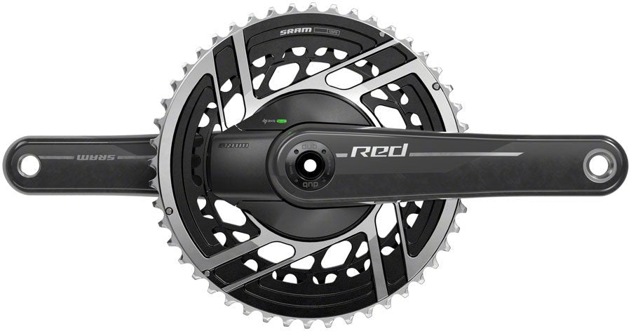 SRAM RED AXS Power Meter Crankset - 170mm 2x 12-Speed 50/37t 8-Bolt Direct Mount DUB Spindle Interface Natural Carbon E1