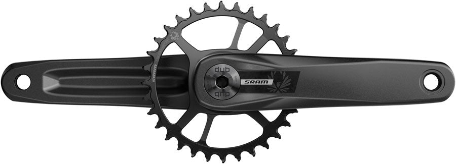 SRAM S200 Eagle Fatbike Crankset - 175mm 30t Steel -4mm Ofset Chainring Aluminum Crankarms DUB Spindle BLK 76.5mm Chainline B1