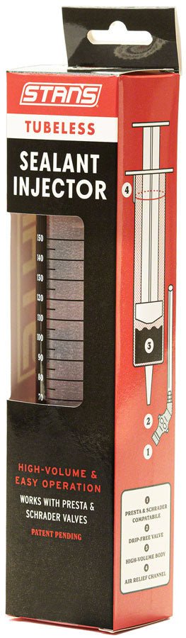 Stan&rsquo;s NoTubes Tubeless Sealant Injector Syringe 150ml | Presta &amp; Schrader