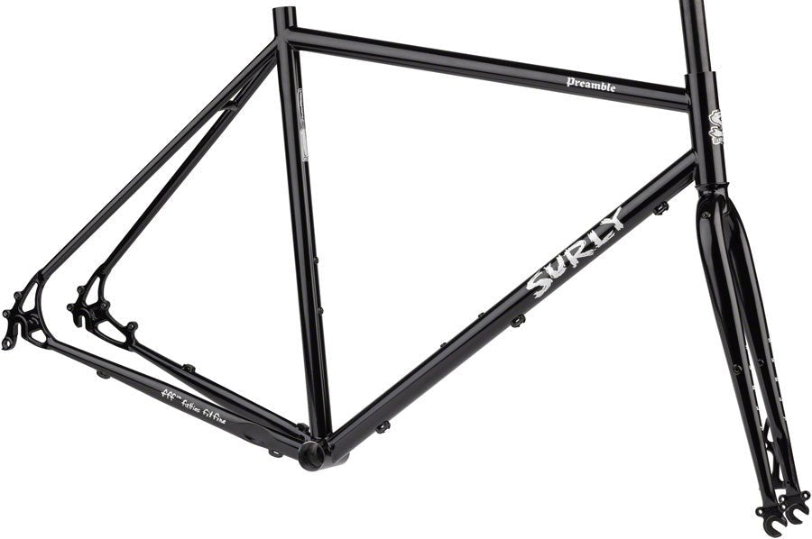 Surly Preamble Frameset - 700c Steel Hi-Viz Black X-Large