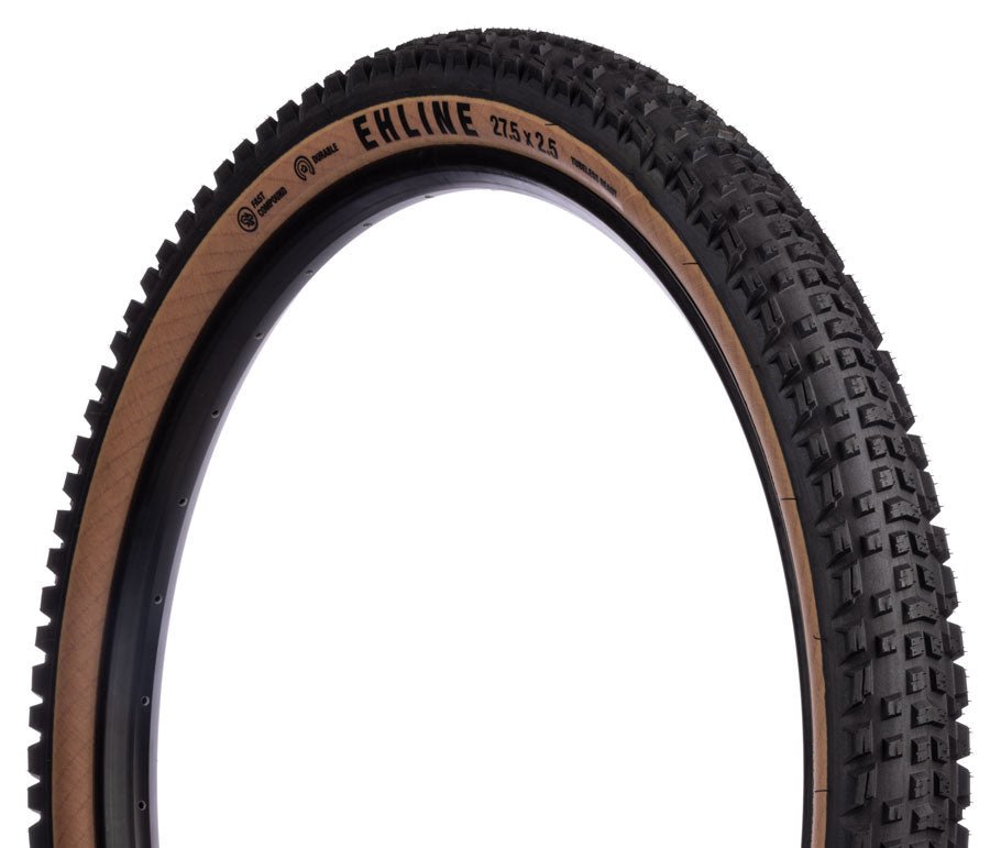 Teravail Ehline Tire - 27.5 x 2.5 Tubeless Folding Tan Durable Fast Compound