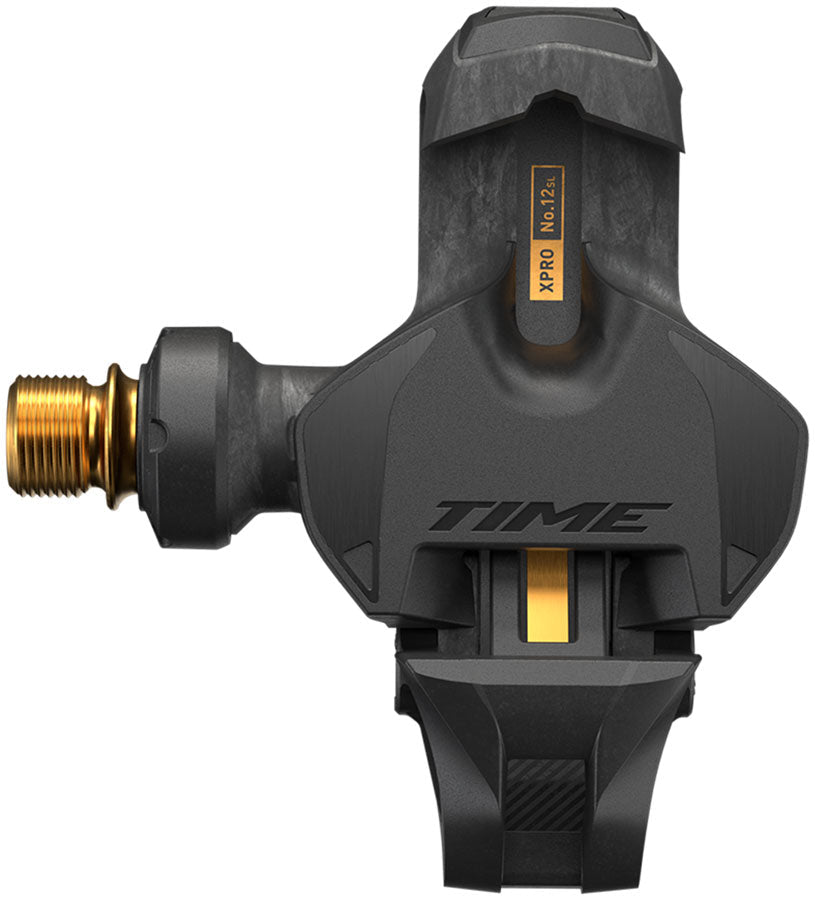 Time XPRO 12SL Pedals - Single Sided Clipless Carbon 9/16" Carbon/Gold QF 53 C1