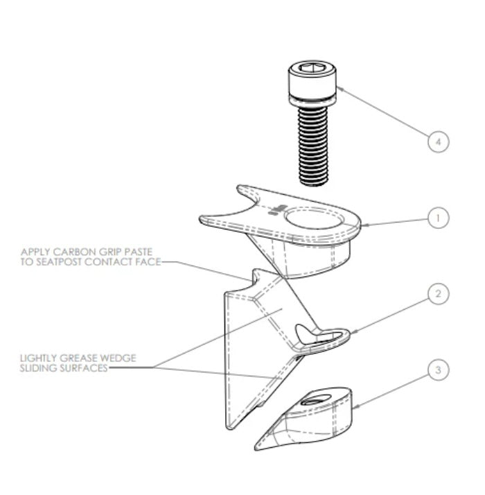 Enve Composites Seatpost wedge for Melee / Fray