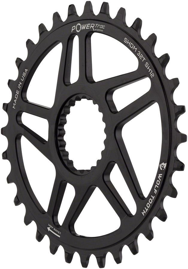 Wolf Tooth Elliptical Direct Mount Chainring - 34t, Shimano Direct Mount, Boost, 3mm Offset