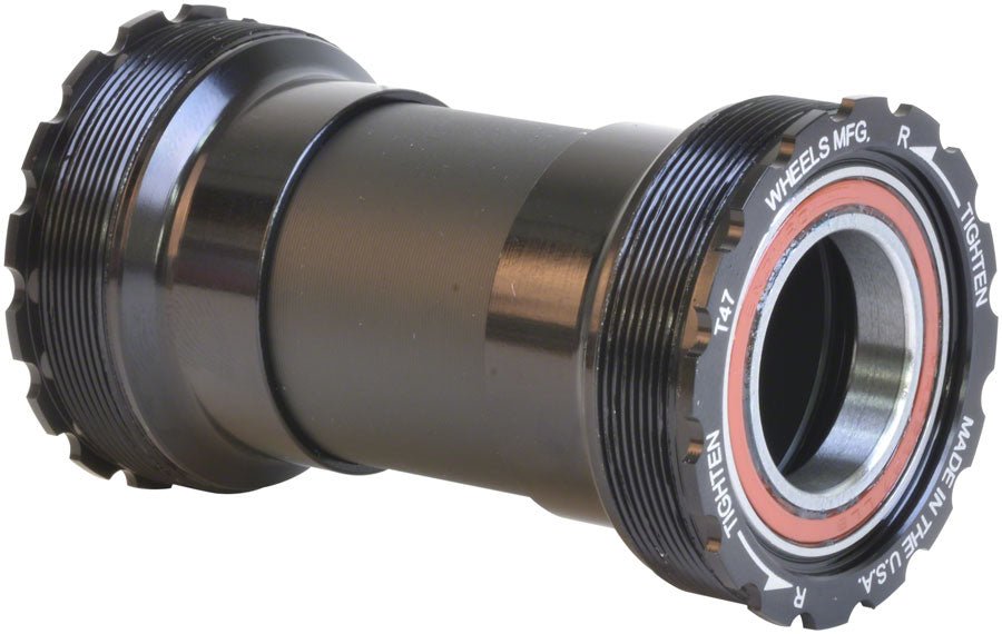 Wheels Manufacturing T47 Inboard Bottom Bracket Angular Contact Bearings 24mm Shimano Spindles