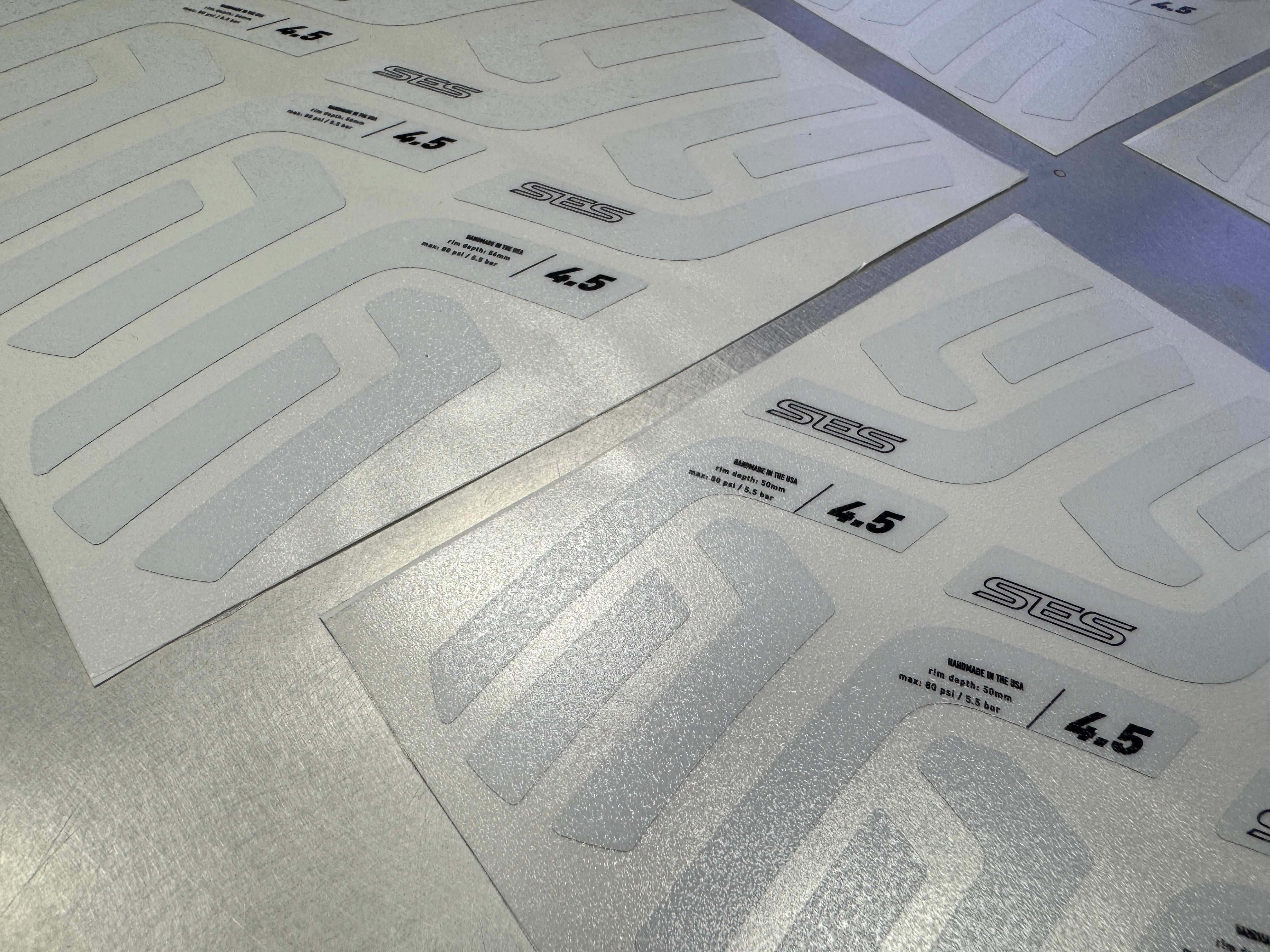 Enve SES 4.5 (2022) Wheel Decal Set - Gloss White - RIM Brake