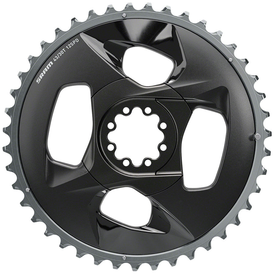 SRAM Force Wide Spider w/ Chainring Set - 94 BCD - 43/30t - Black