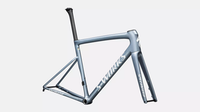 2025 Specialized S-Works Tarmac SL8 Frameset - Gloss Glacial Metallic / Red To Gold Pearl / White