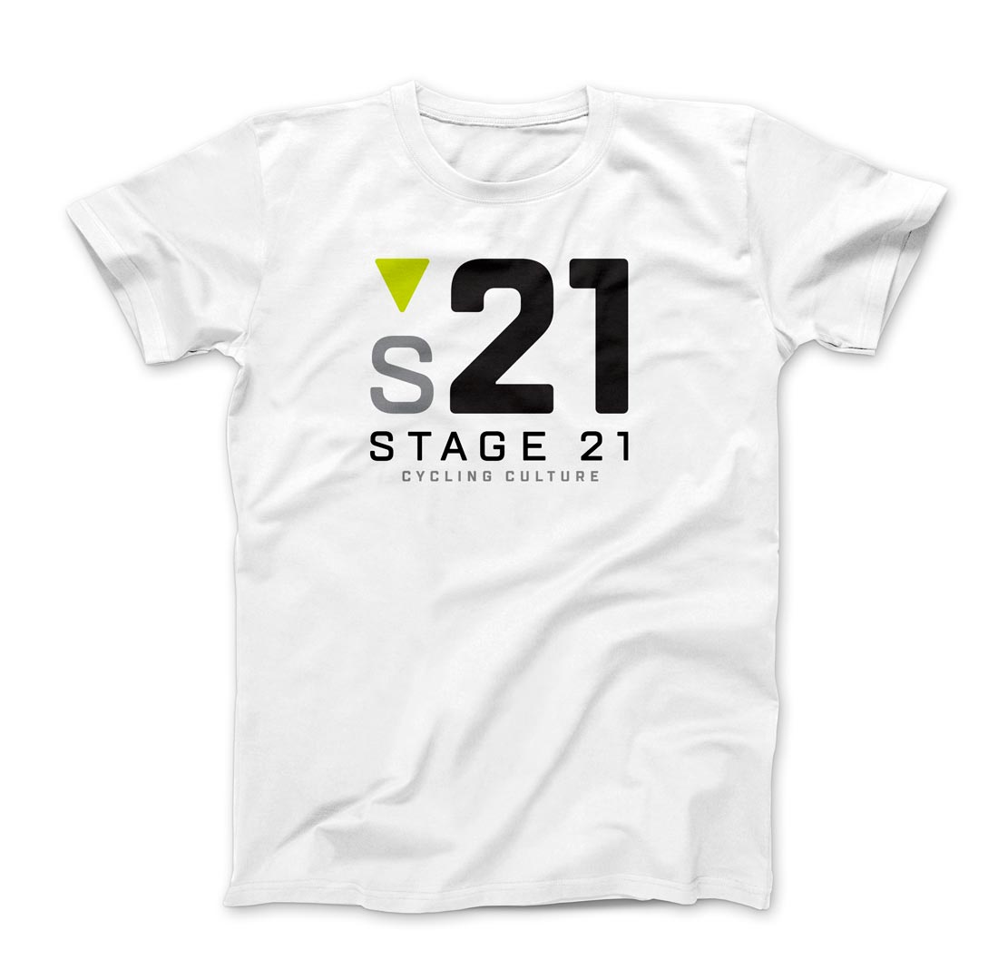 Stage 21 White Logo Tee