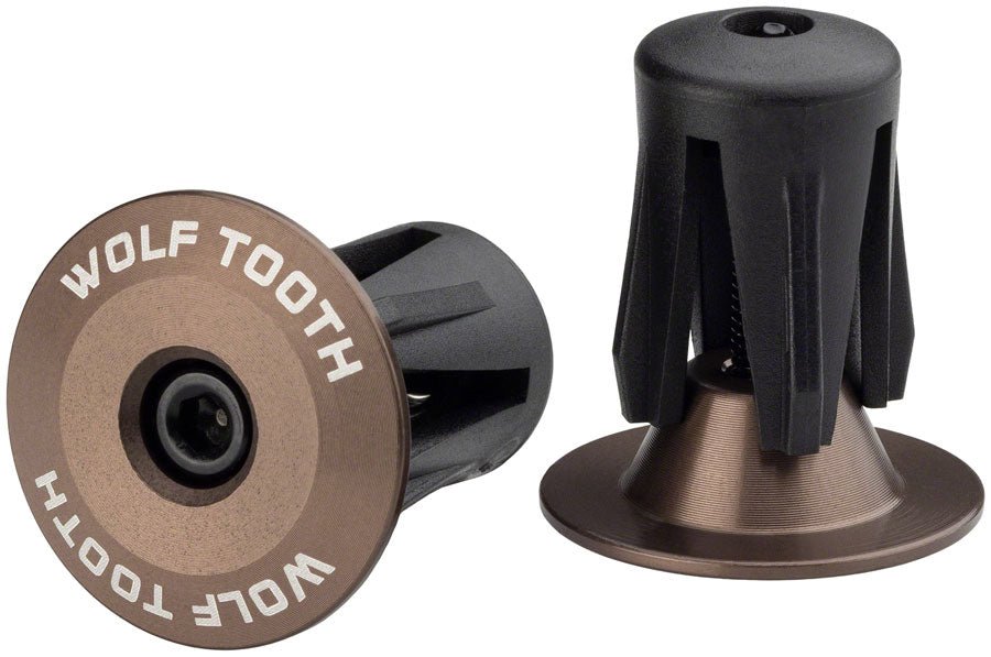 Wolf Tooth Alloy Bar End Plugs - Espresso - Wolf Tooth Components