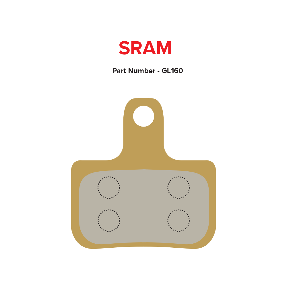MTX Gold Label HD Brake Pads For SRAM AXS Red / Level Ultimate - MTX Braking