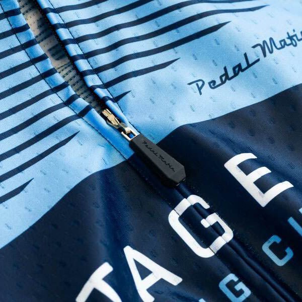 Stage 21 Blue Moire Jersey by Pedal Mafia - Pedal Mafia